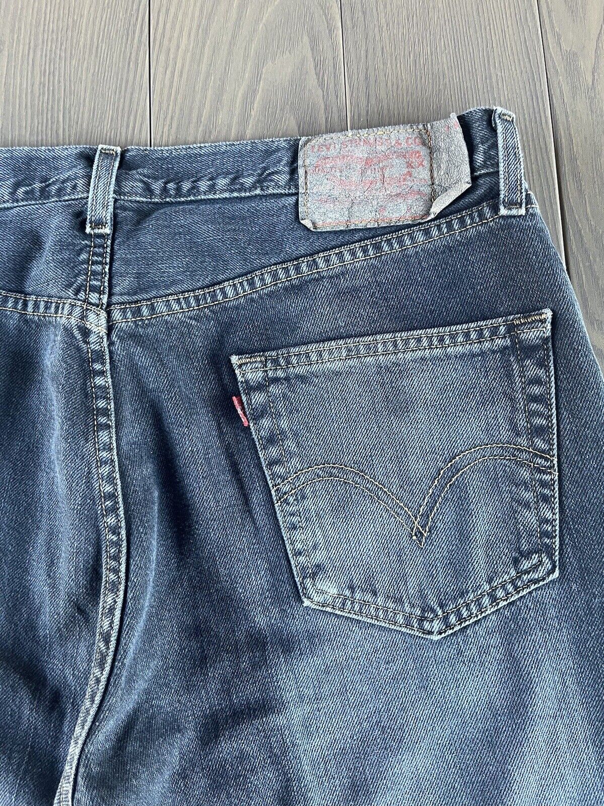 VTG Levis 501 Original Button Fly Blue Jeans 36X3… - image 15