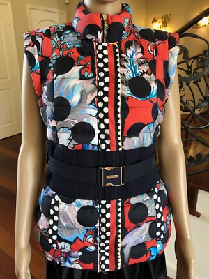 NWT! Authentic!  Roberto Cavalli  Duck Down Vest Sz 42 /Small