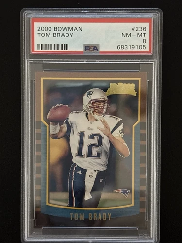 2000 Bowman Tom Brady Rookie Card! PSA 8 NM-MT! Hall of Famer & The Goat 🐐 🔥