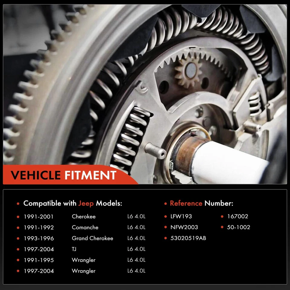 Volante de embrague para Jeep Cherokee 1991-2001 Grand Cherokee 1993-1996 TJ 97-04 Foto 2 de 4