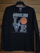 Carolina  Love Basketball rhinestone bling shirt XS S M L XL XXL1X 2X 3X 4X 5X