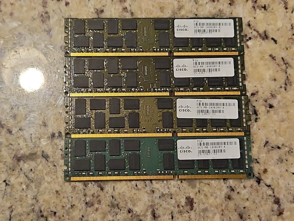 LOT 4 Samsung M393B1K70DH0 8GB PC3L-12800R 1600MHz DDR3 Server RAM 15-13637-01 - Image 4 of 4