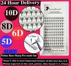 Pre Made Pointy Base Volume Fan Lashes 5D 6D 8D 10D Mink Eyelash Extensions