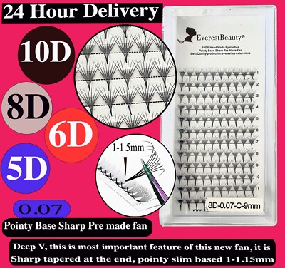 Pre Made Pointy Base Volume Fan Lashes 5D 6D 8D 10D Nerz Wimpernverlängerung