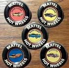 VINTAGE HOTWHEELS BADGES 1967 FLEETSIDE, BARRACUDA, BEATNIK, DEORA, SILHOUETTE