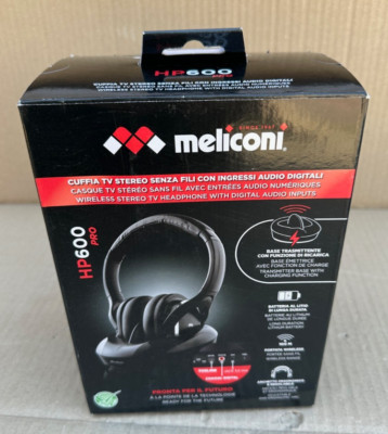 Meliconi HP600 Pro Universal Wireless TV Headset mit Ladestation OVP B-Ware