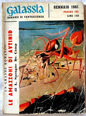 GALAXIEN - JAHR I NR. 1 SPRAGUE DE CAMP - DIE TRIBÜNE - JANUAR 1961 - AUTHENTISCH