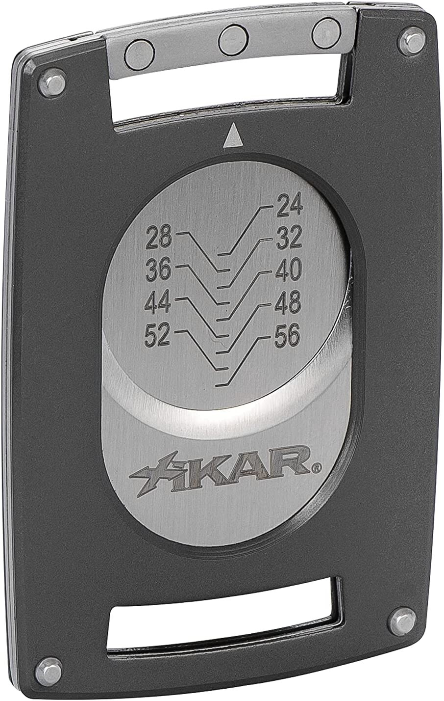 XIKAR Ultra Slim Gunmetal Cigar Cutter, 64 RG, Magnetic Atta