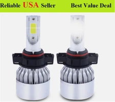 2PCS COB 5202/H16 LED Headlight Bulbs High Low Beam Conversion Kit 6500K White