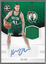 2016-17 Panini Limited Kelly Olynyk #LJS-KO Jersey Signatures /49 Boston Celtics