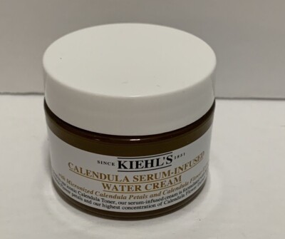 Kiehl's Calendula Serum Infused Water Cream 0.95 Oz Fresh Batch Code 18T- Travel
