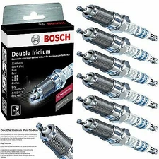 6 Double Iridium Spark Plug Boschs For 2017 HYUNDAI SANTA FE XL V6-3.3L