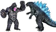 Brand New Set of 2 Godzilla vs King Kong Toys King of The Monster Action Figures