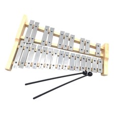 25 Key Glockenspiel Xylophone for Kids Adults Wooden Frame Musical Educational