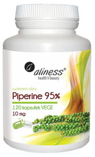 ALINESS Piperin 95% 120 Kapseln – Schwarzer Pfefferextrakt + Chrom