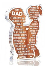 Birthday Dad Gifts from Daughter Best Dad Ever Gift Acrylic Sign Dad - Daughter