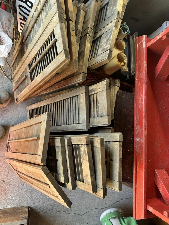 20 persianas de madera interiores vintage diferentes tamaños Foto 2 de 4