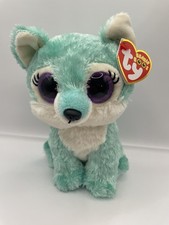 NWT Ty Beanie Boos Jade The Blue Teal Wolf - Great Wolf Lodge Small 6" Plush