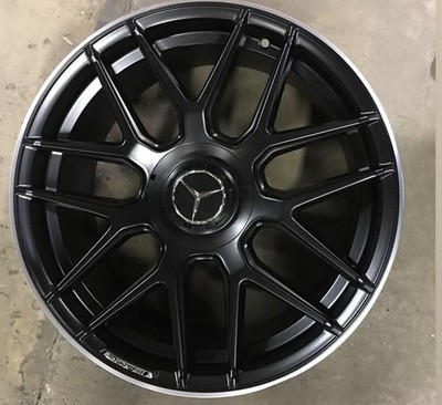 20'' SET OF 4 10Y SPOKE AMG BLACK RIMS WHEELS  MERCEDES BENZ C43 63 AMG S  5X112