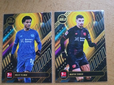 Topps Bundesliga Gold 2x Bayer Leverkusen Martin Terrier & Malik Tillman