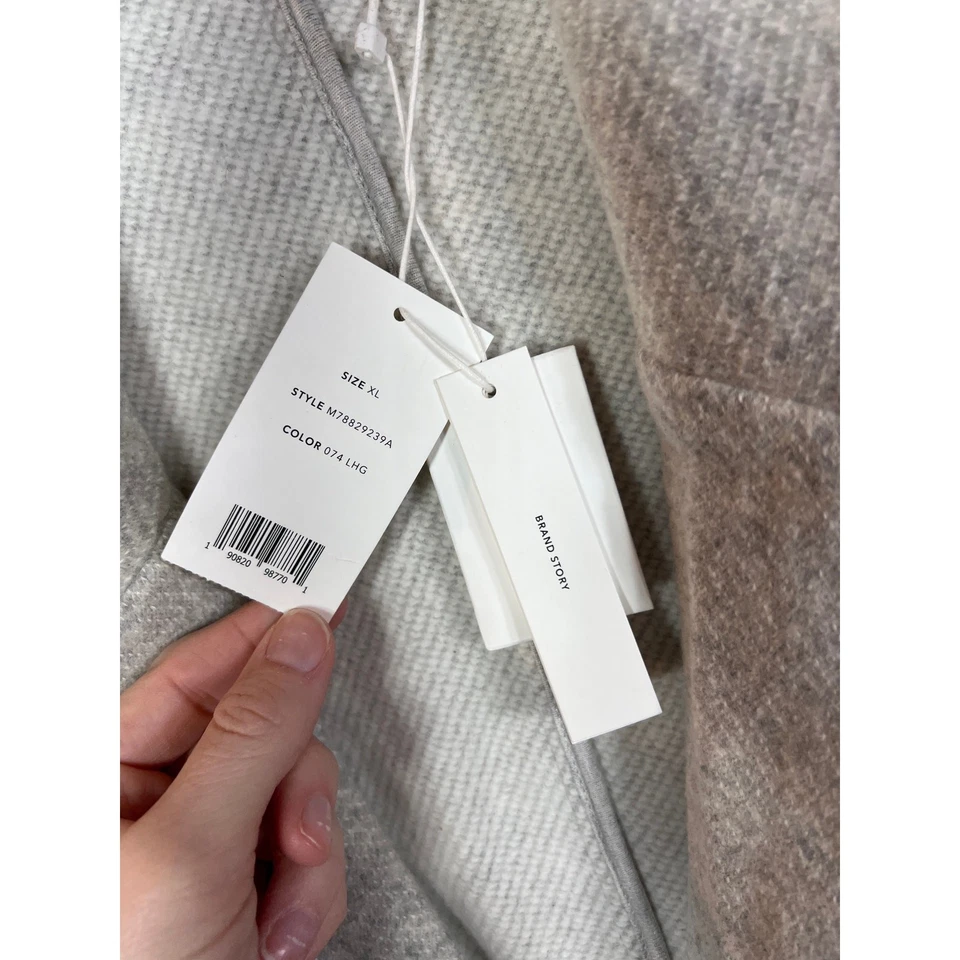 Vince NWT Men's Wool Fleece Blazer Light Heather Gray Grey size XL - Image 4 of 4