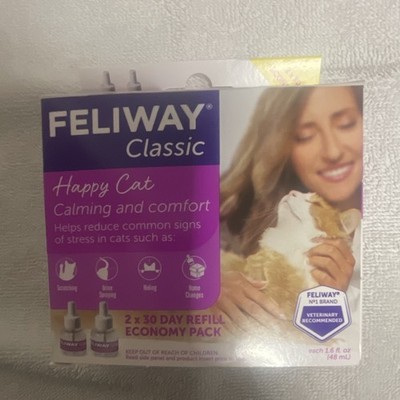 Feliway Classic Happy Cat Calming Diffuser Refill Economy Pack 48 mL