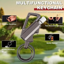 Permanent Match Infinity Lighter Multitool Keychain Bottle Opener Men Xmas Gift