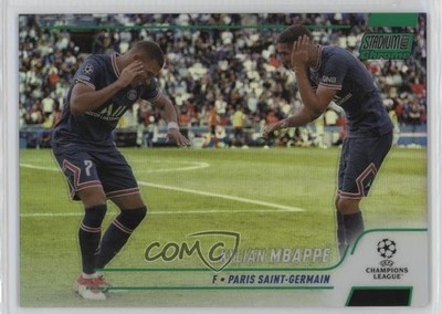 2021 Stadium Club Chrome UEFA Champions League Green Refractor Kylian Mbappe lz7