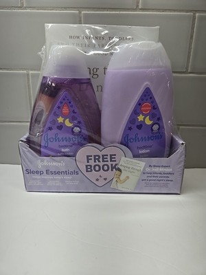 Johnson's Sleep Essentials Bedtime Bath & Lotion & Sleep Through The Night Book