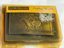 Pony Express St Joe To Sacramento Belt Buckle