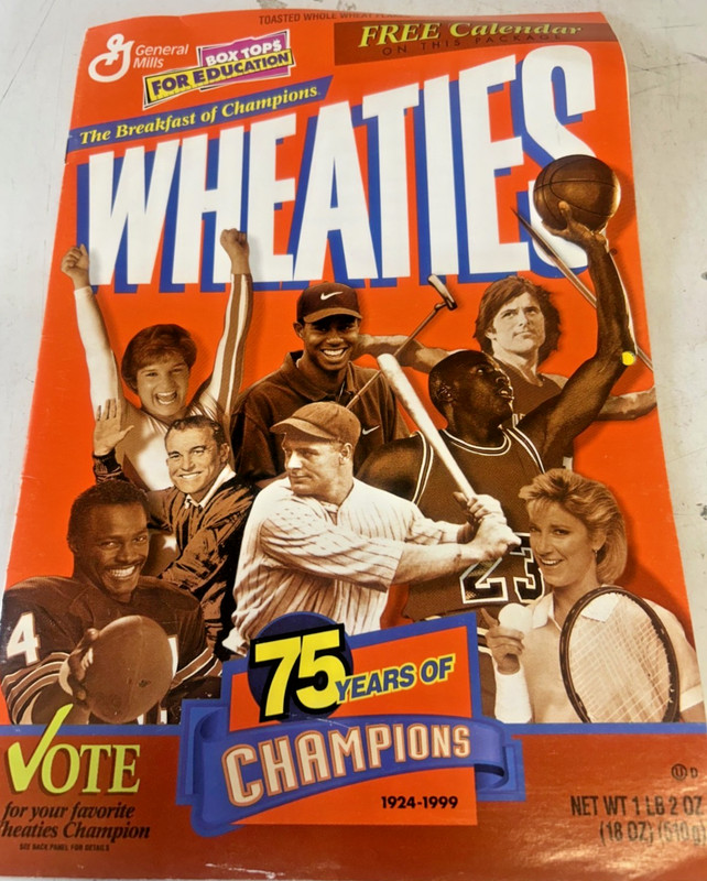 Wheaties 1999 Calendar, 75 Years of Champions 1924-1999 - VINTAGE
