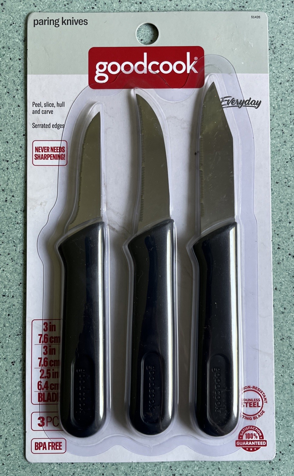 Set Kitchen Cutlery Serrated Peel Slice Hull