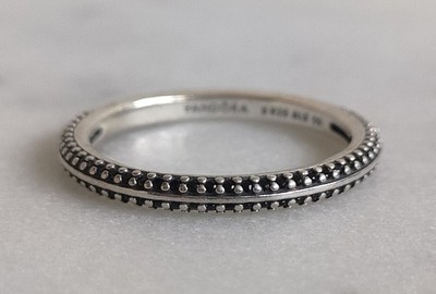 Pandora ME Collection Ring Schwarz Pave S925 Ale Sterlingsilber Größe 50