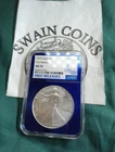 2025 American Silver Eagle First Releases NGC MS70 Blue Foil ES125