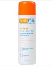 AcneFree Oil Free Acne Cream Cleanser 2.5 Benzoyl Peroxide 8 oz 12/2025