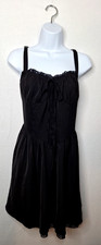 Black Lace Corset Mini Dress Whimsigoth Dark Fairycore Witchy Romantic Coquette