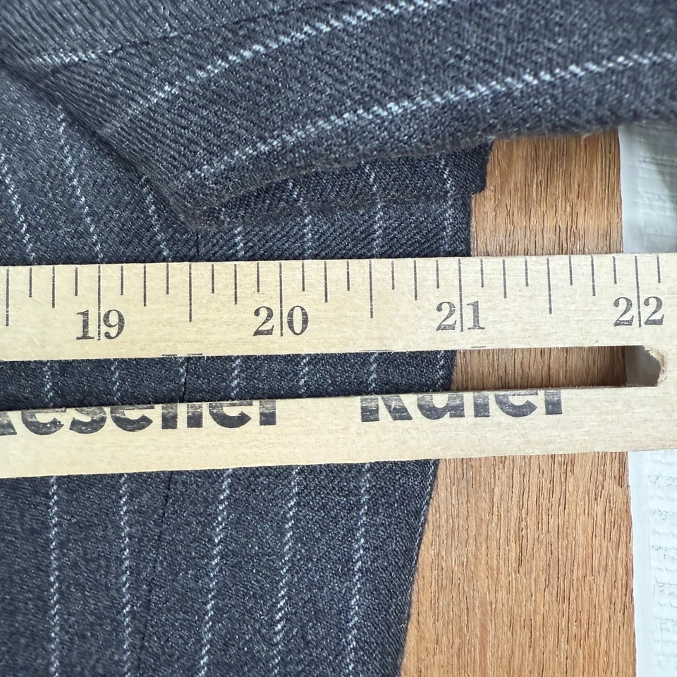 Chester Barrie Traje Chaqueta Para Hombres 42L Gris Rayas 2 Botones Franela Lana Blazer Foto 3 de 4