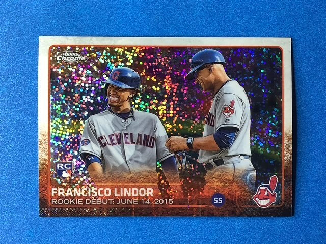 2015 Topps Chrome Update #US286 Francisco Lindor RC Rookie - Indians Mets