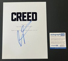 MICHAEL B. JORDAN SIGNED CREED FULL 119 PAGE SCRIPT w/PROOF & AUTOGRAPH COA ACOA
