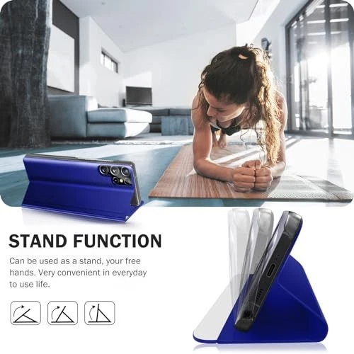 Samsung S25 Ultra 5G Clear Mirror Phone Case with Slim View Window