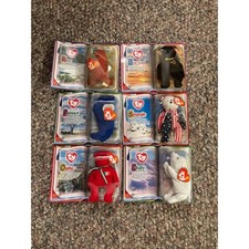 Teenie Beanie Babies Qty 6 including The End