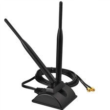 6dBi Dual Band WiFi Wireless Antenna SMA Female Magnetic Base 2.4GHZ 5GHz
