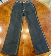 Vintage 1970s Girl  s N  est-ce Pas Black Flare Jeans