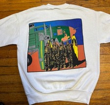 Vintage Sz M 1980s Era Hobie Logo Surf Crewneck Sweatshirt Pullover