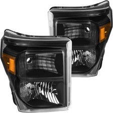 Headlight Assembly for 2011 to 2016 Ford F-250 F-350 F-450 F-550 Super Duty Halo