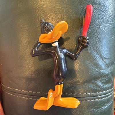 Vintage Looney Tunes Daffy Duck PVC Figur mit Spiegel 1994 Tyco