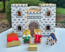 Melissa & Doug Fold and Go Wooden Castle Doll...