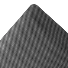 974S0023BL 974-Ergo Mat Grande 2' x 3' Black Anti-Fatigue Mat with Red Stop