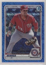 2020 Bowman Chrome Prospects Blue Shimmer Refractor 31/150 Drew Mendoza 00e1