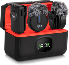 Wireless Lavalier Microphone System  Noise-Canceling Clip-On Lapel Mic with Mag